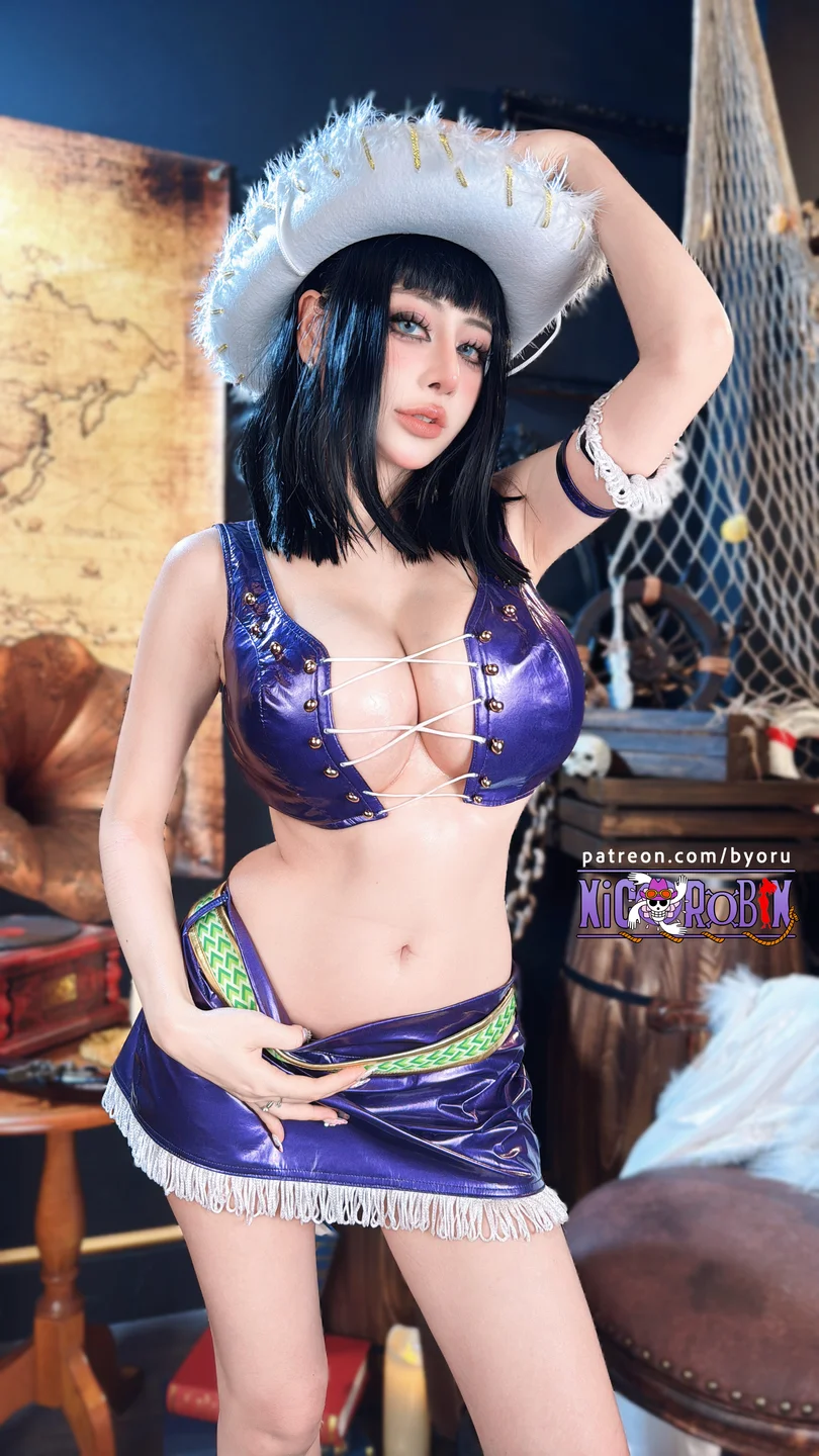 Byoru - 海贼王 妮可·罗宾 [83P,30V-3.38GB] tg@simisebaisi 【丝足阁】009.webp